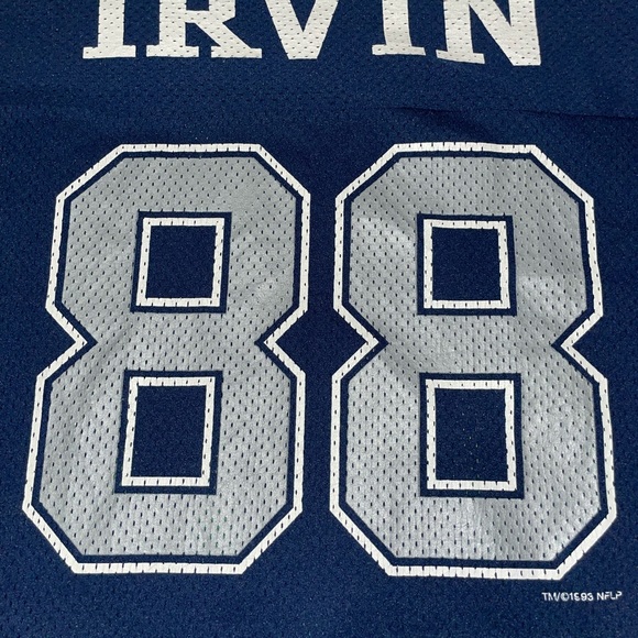 Michael Irvin #88 Dallas Cowboys Vintage Logo 7 Jersey Sz XL 50/52 Preowned - Picture 6 of 12